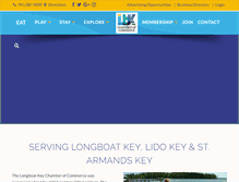 Tablet Screenshot of longboatkeychamber.com